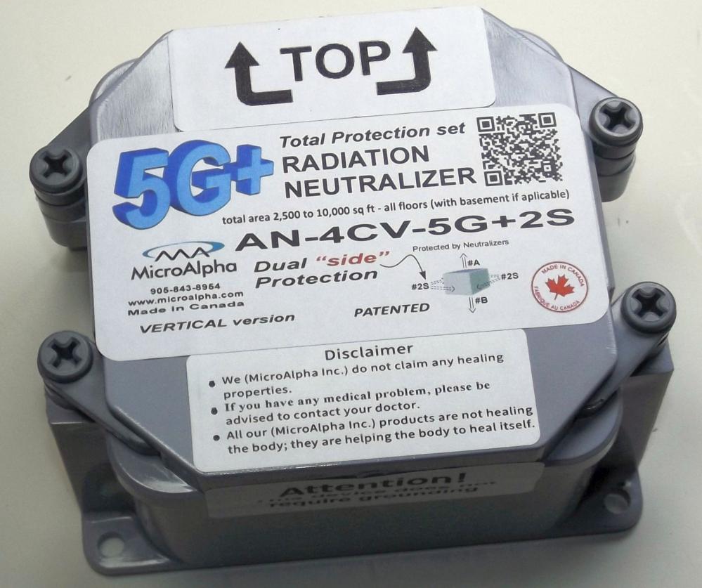 Large House 5G+ EMF Protection from "Side" set of two Neutralizers